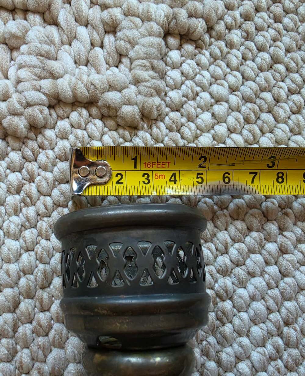 Ornate Brass Candlestick Dolphin Fish Base 6.5" Gothic Victorian Style - Picture 6 of 8
